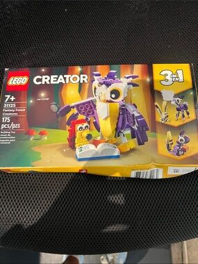 NIB LEGO Creator Purple and Yellow Fantasy Owl & Friend Building Set